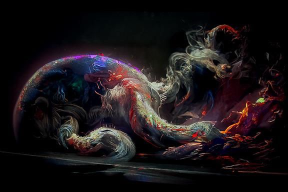 Astral Firefox in Volumetric Lighting