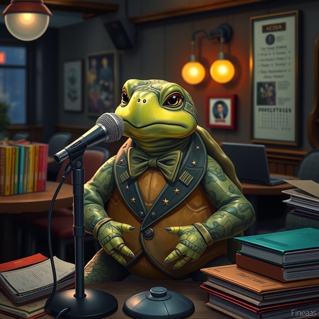 Maestro Tortellini Performs Karaoke in Night Café