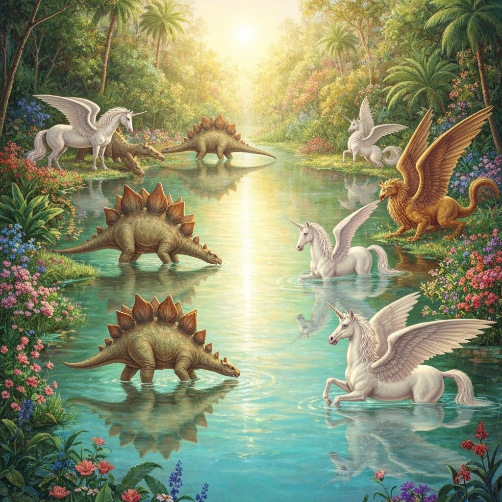 Enchanted Lagoon: Dinosaurs and Mythical Creatures in Harmon...