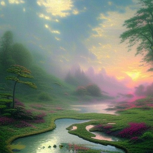 Ethereal Crocodile Swamplands in Fantasy Style