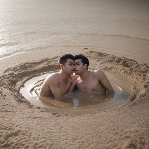 Men Sinking in Quicksand on Valentine's Day