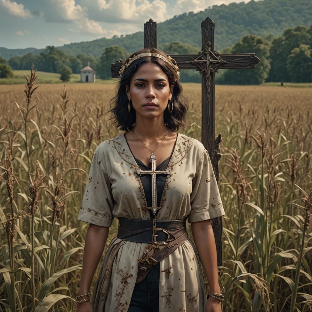Cuban American Woman in Tennessee Field