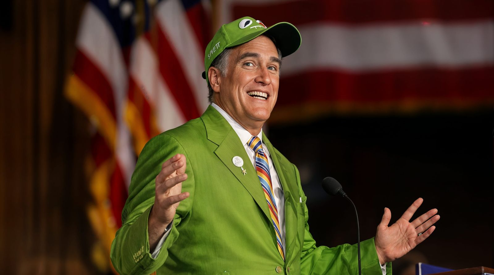 Mitt Romney Inspires Crowd with Patriotic Speech