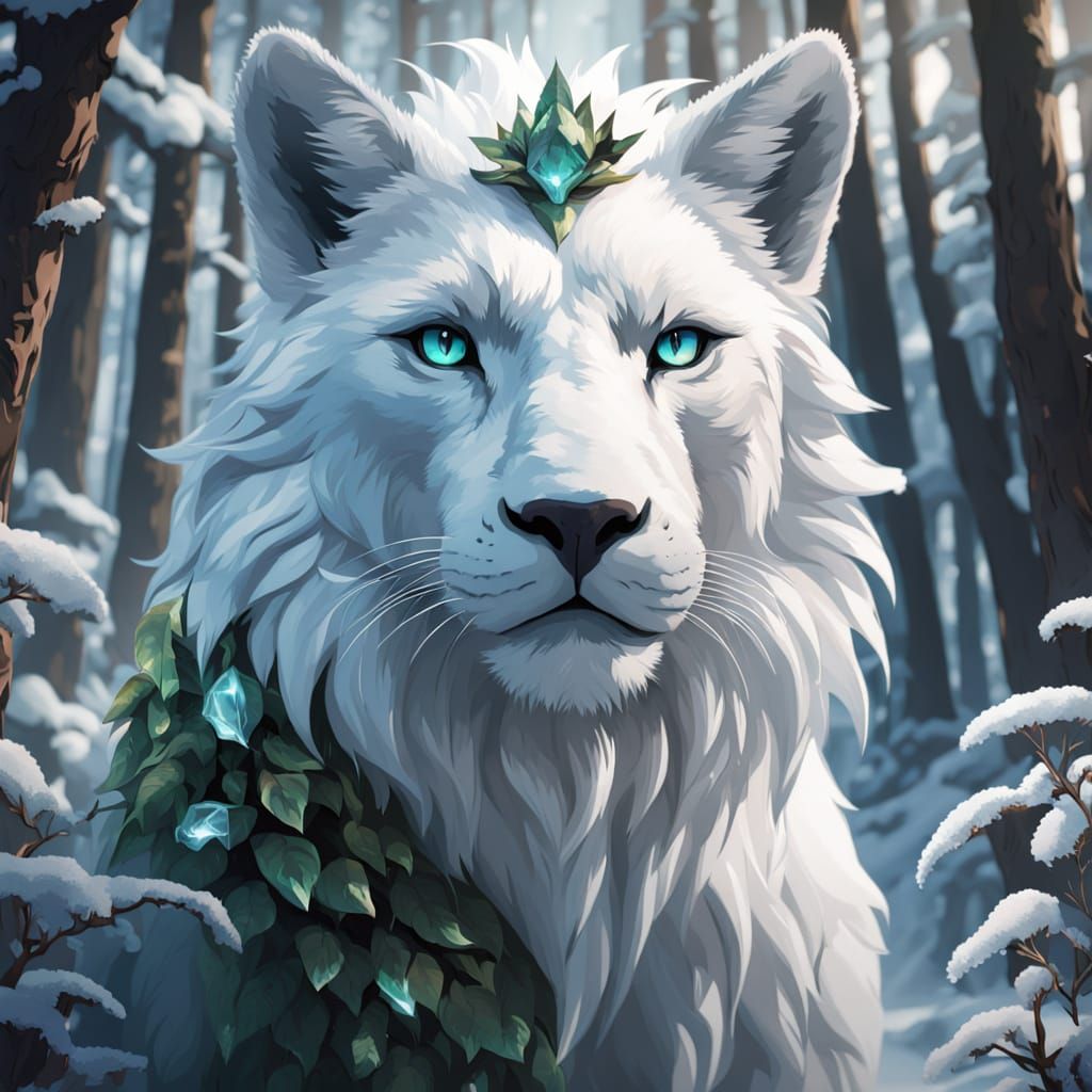 Majestic Elemental Face in Double Exposure