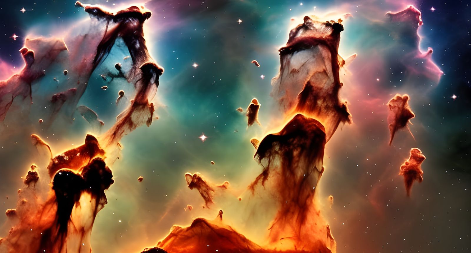 Pillars of Creation: Cosmic Beauty in 8K 3D