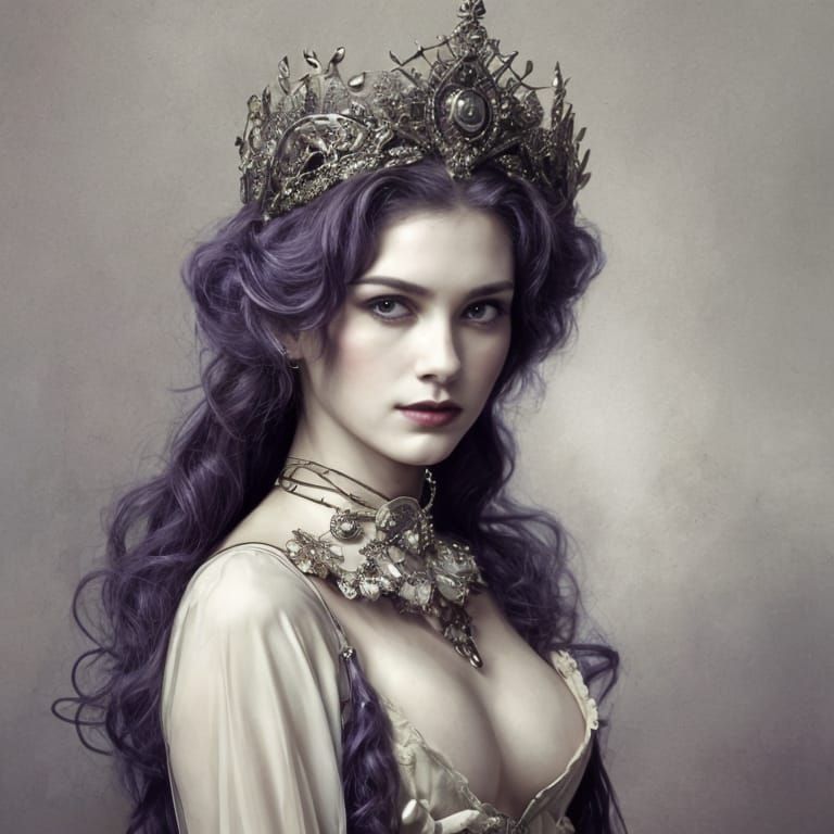 Decadent Style Prince Portrait by Schat