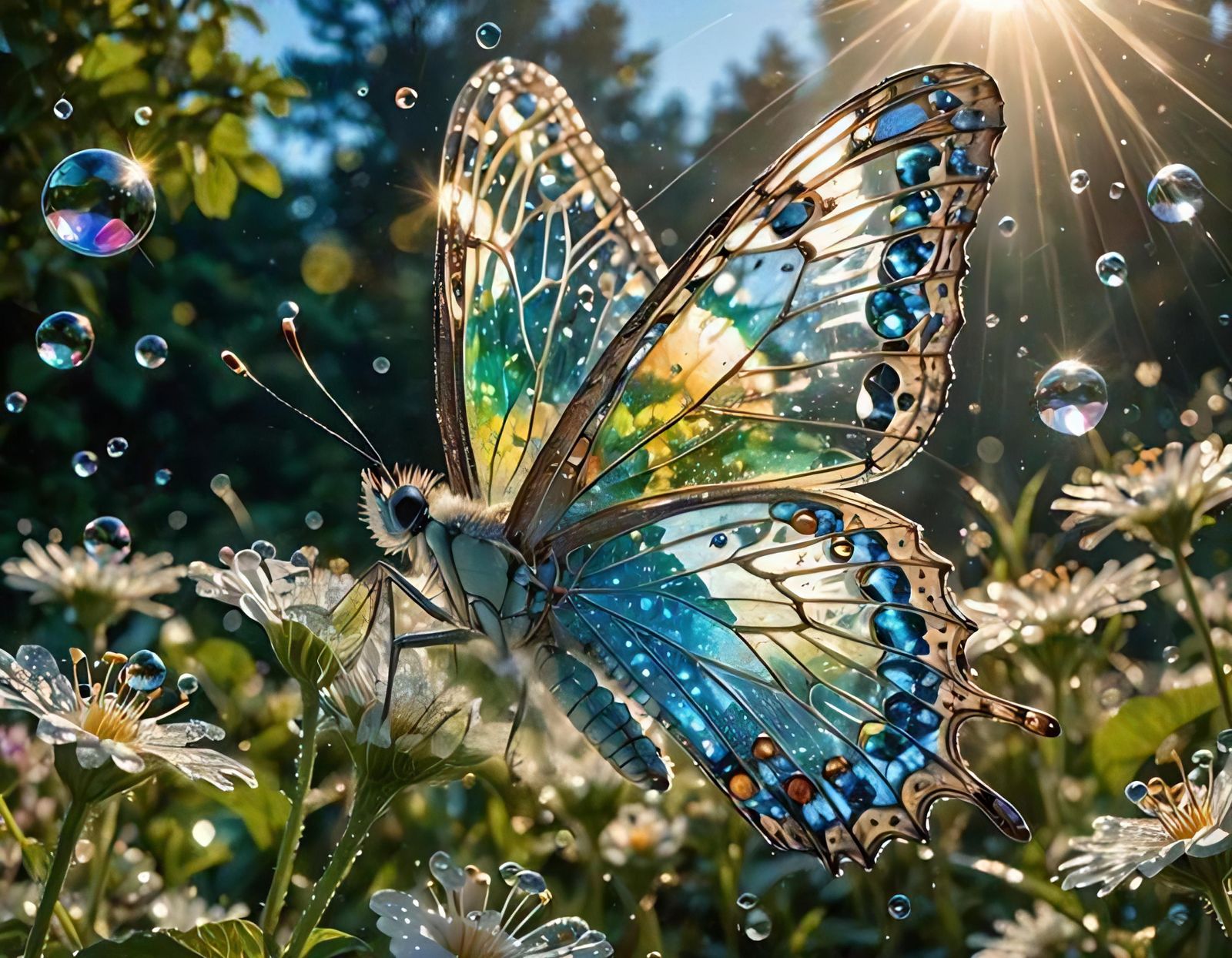 Dewdrop Refraction: A Photorealistic Masterpiece