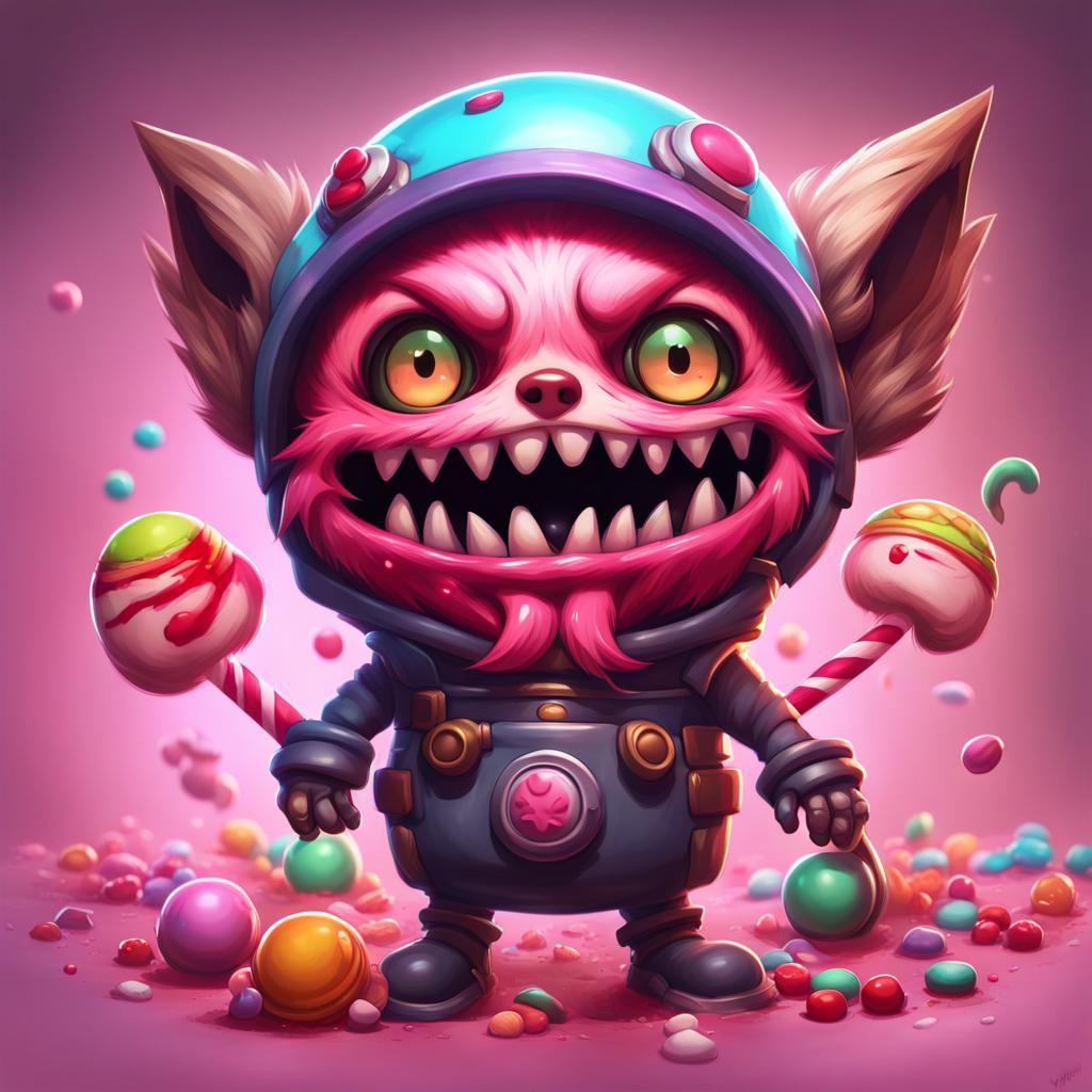 Creepy Cute Ziggs in Studio Ghibli Style