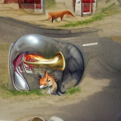 Fox Plays a Tuba