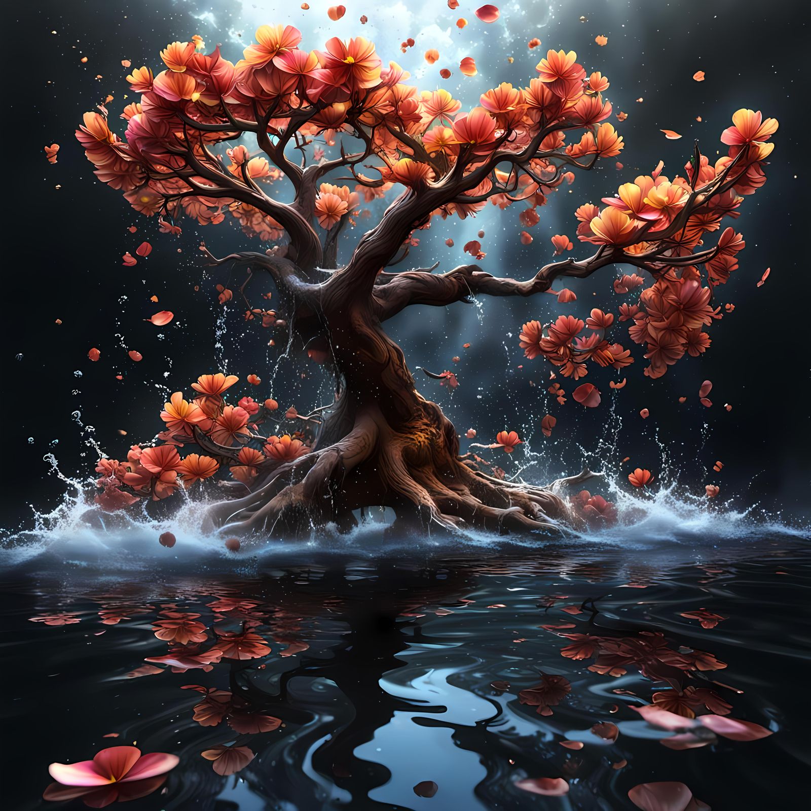 Oops Splash Of Chestnut Tree.