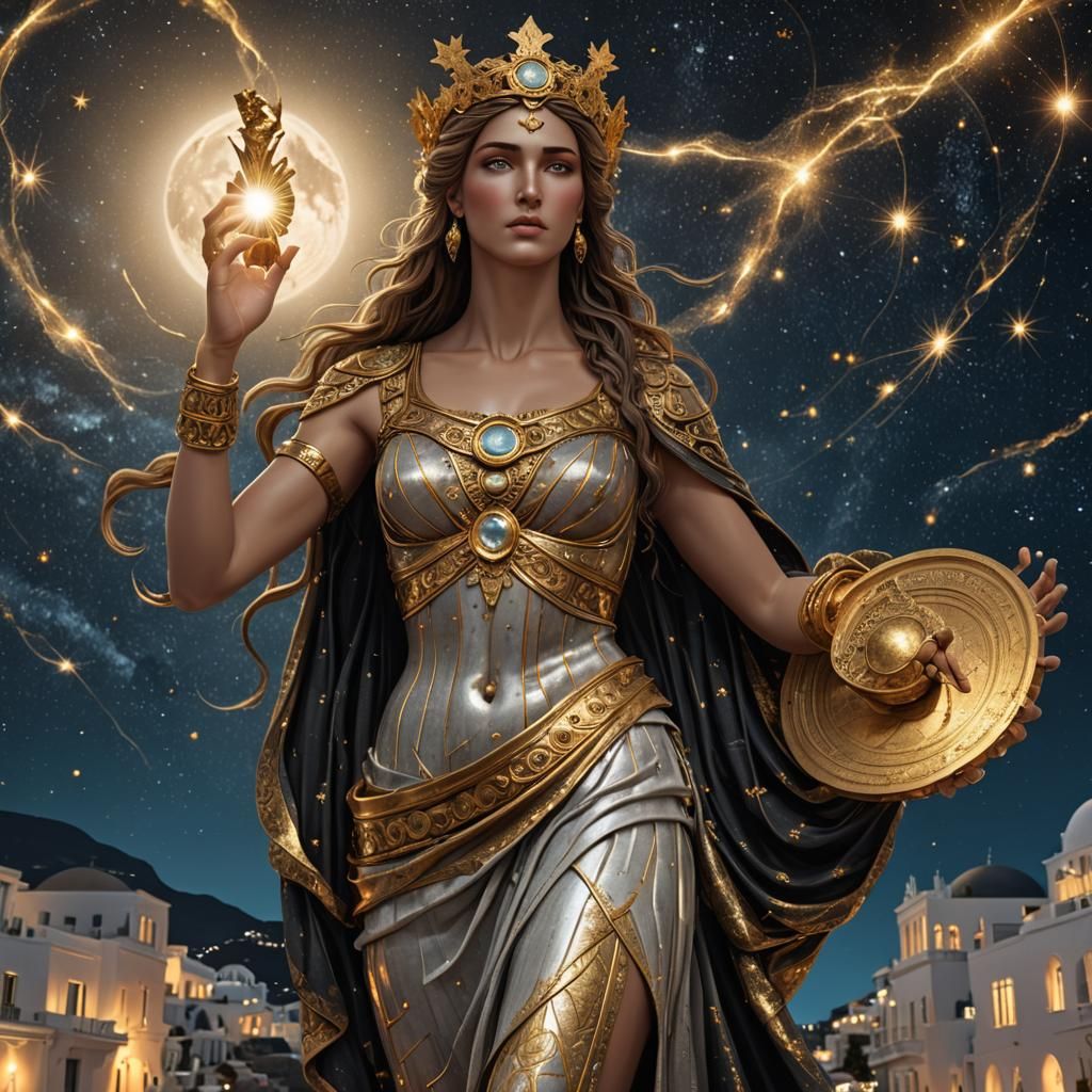 Aphrodite in Mykonos: Hyperrealistic Matte Painting