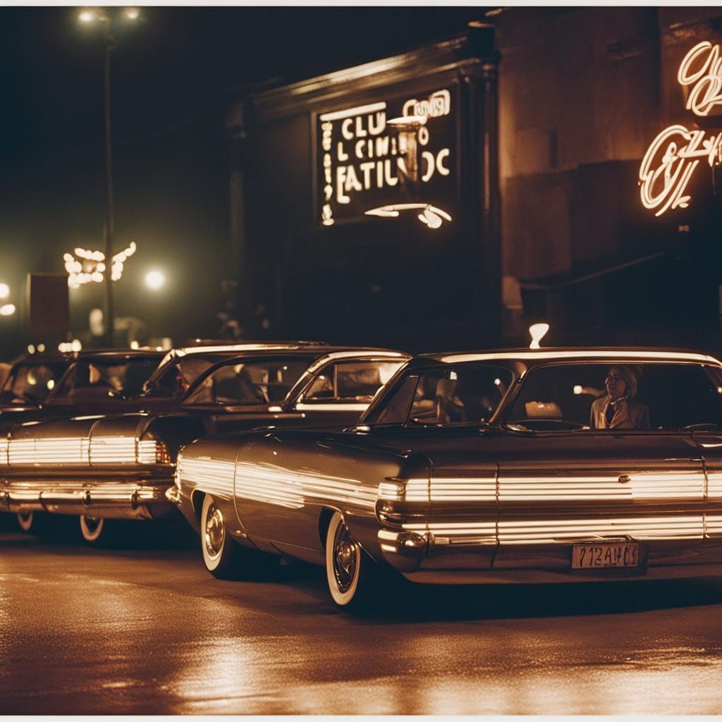 Vintage Disco Nightclub Floor in a Cinematic Film Style