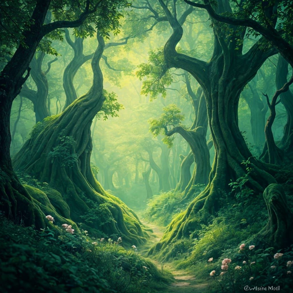 Monochrome Green Background