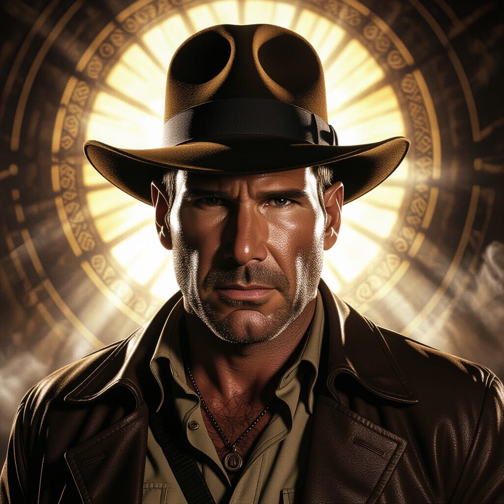 Hyperrealistic Indiana Jones Concept Art