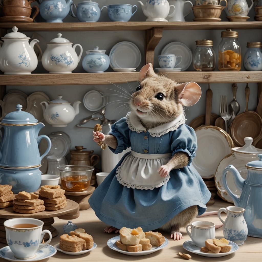 Mouse Baking for Wedding, Beatrix Potter Style