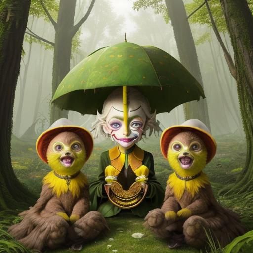 Surreal Biological Dreamscape with Magical Particles