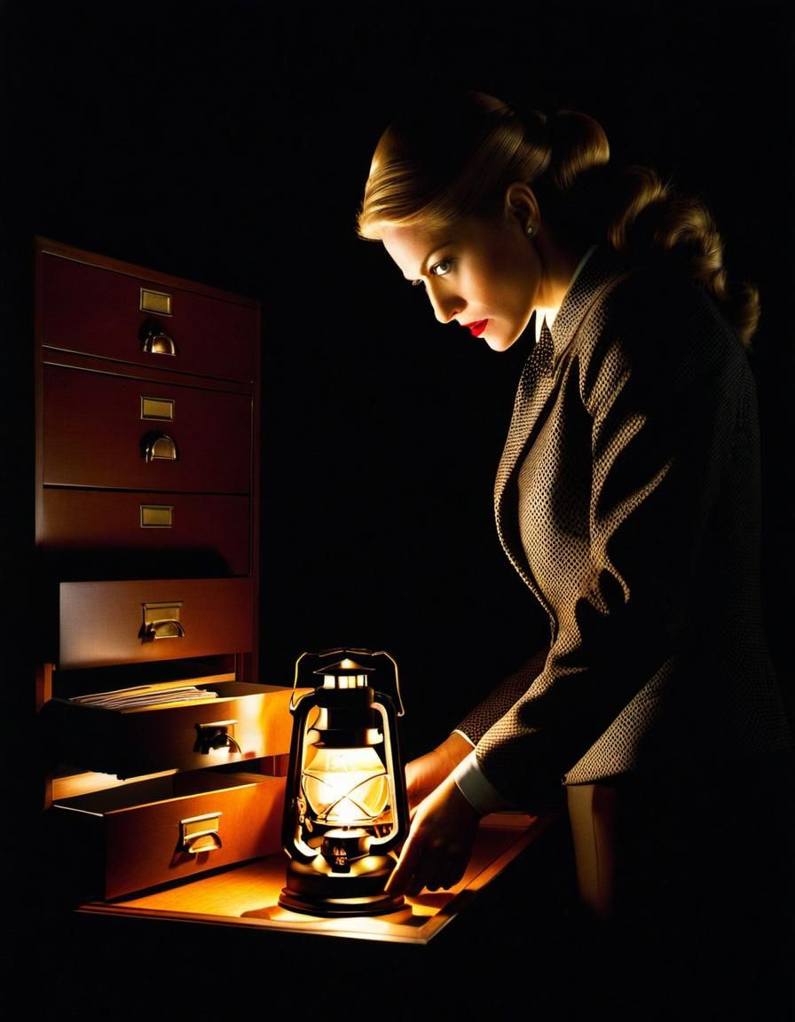 Mysterious Spy Illuminates Dark Office Drawer