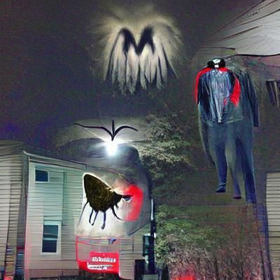 Stylized Mothman Illustration