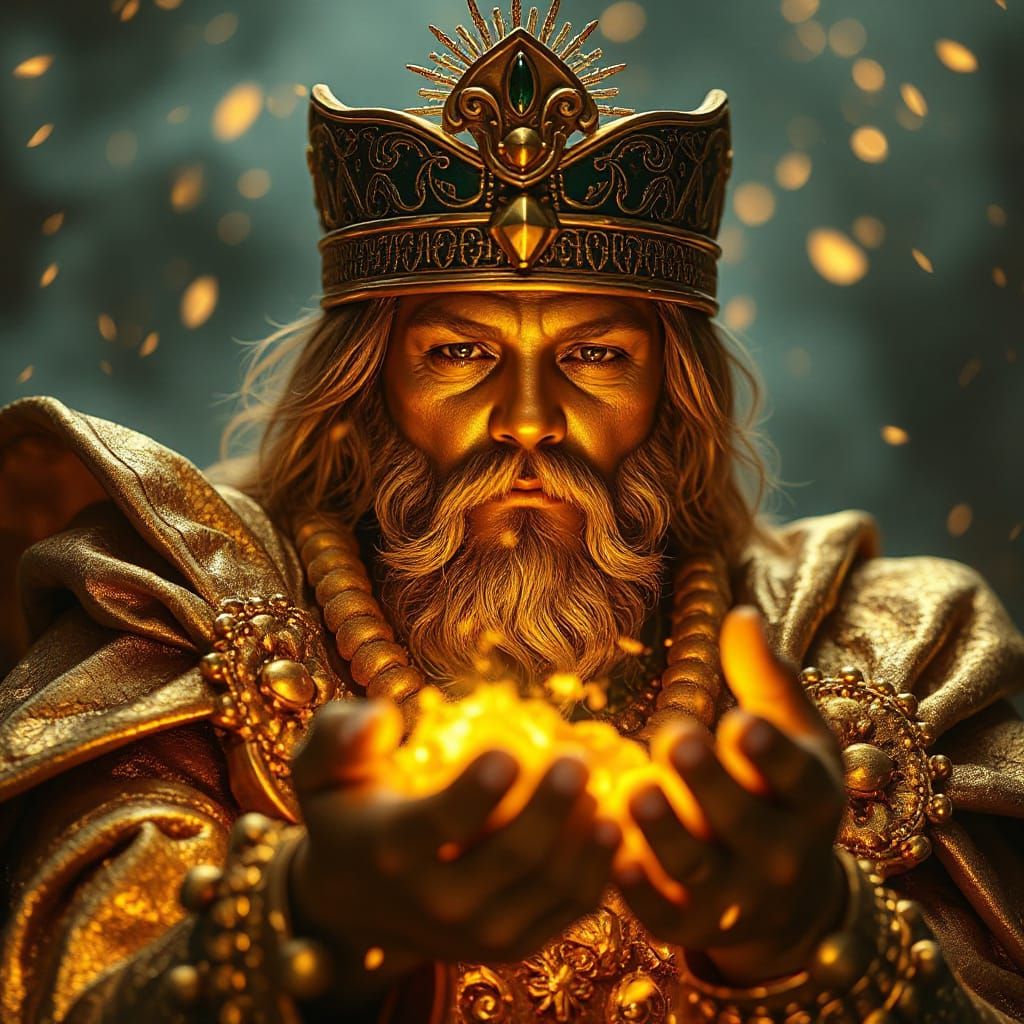King Midas Turns Elements to Gold