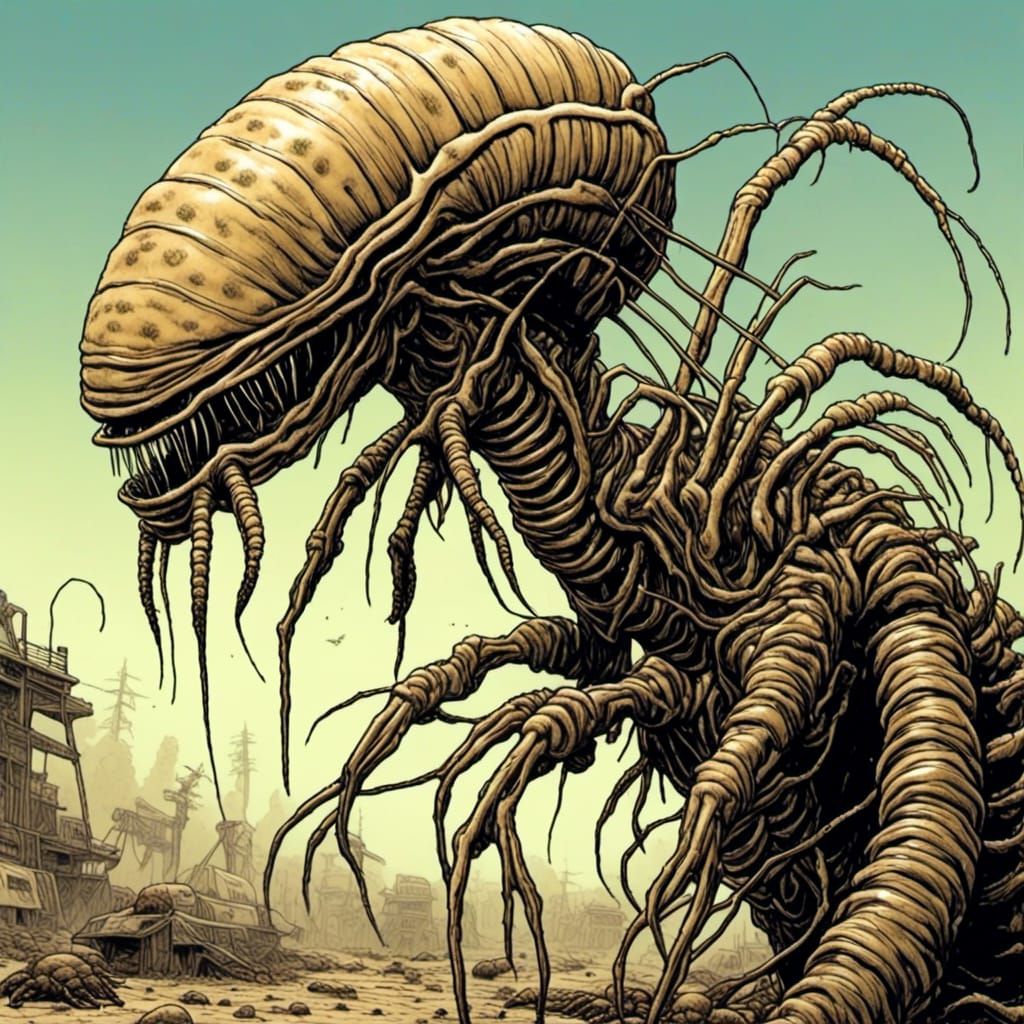 Facehugger Creature Generated Using LoRA Model