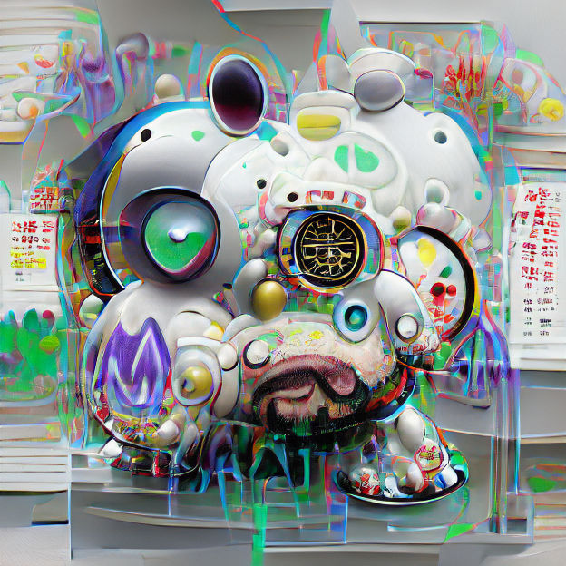 Holographic Graffiti Ghost in the Machine 3D Model