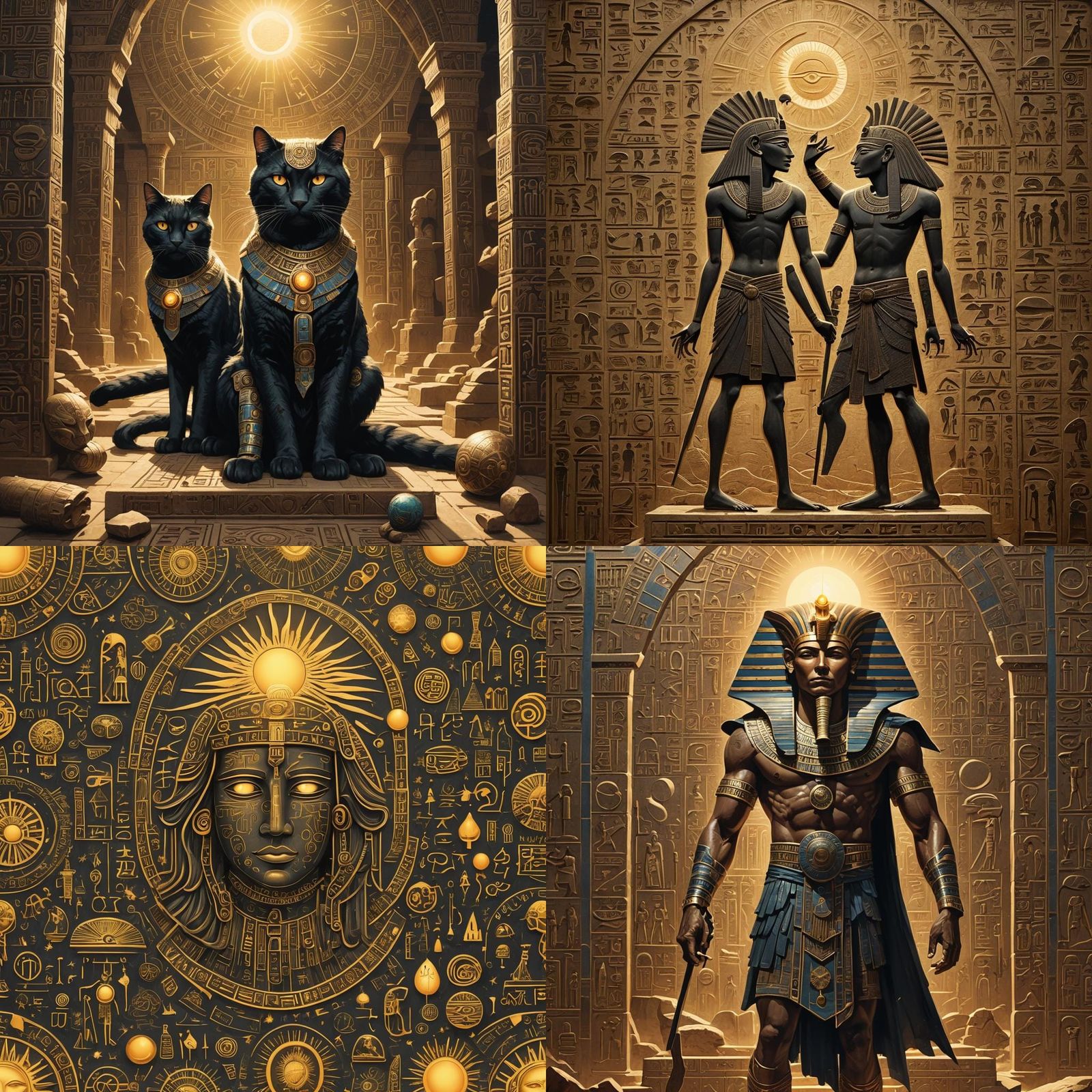 Ra Carrying the Sun: Graffiti Art Style