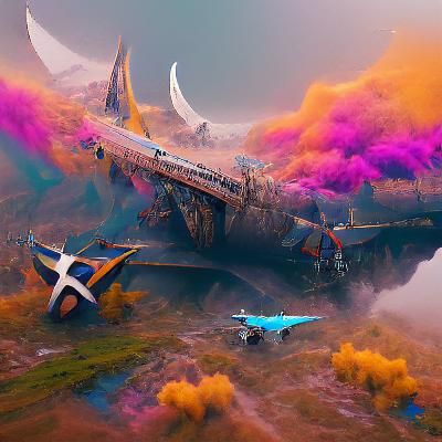 Fantastical Plane of Existence in Detailed Matte Painting