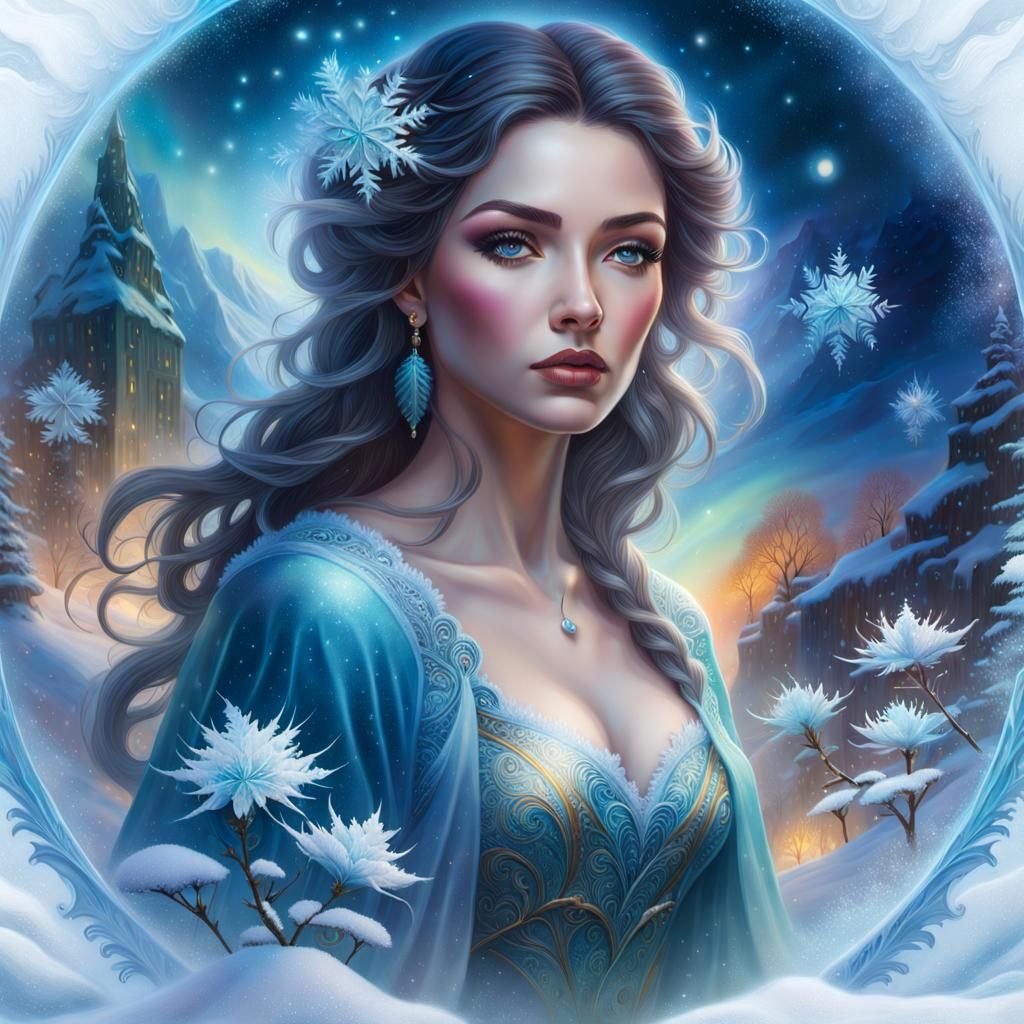 A young Woman in a Mystical world