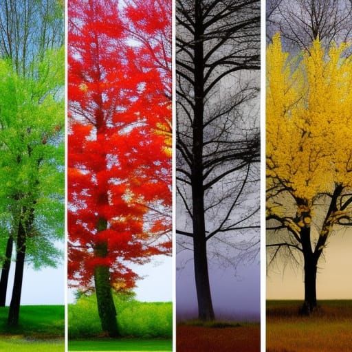 Four Seasons Trees: A Visual Representation