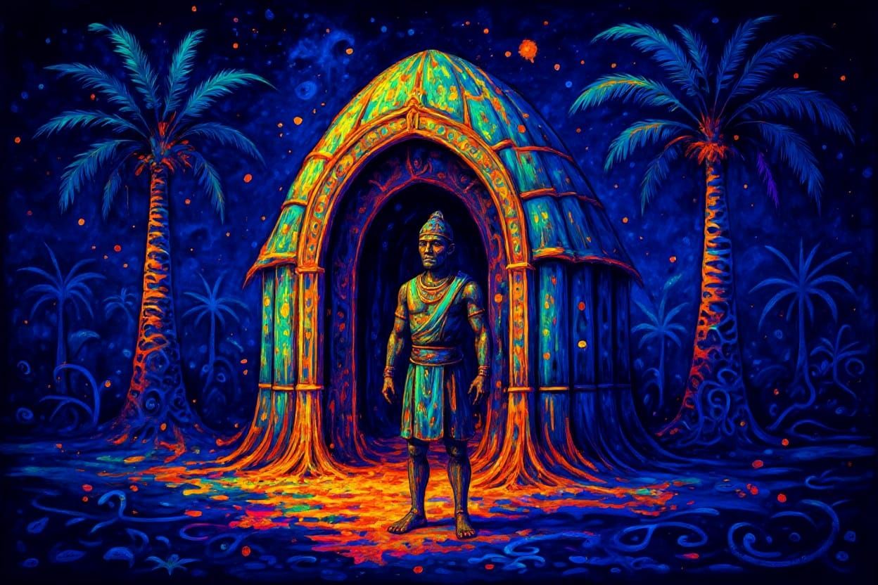 Sumerian Man in Doorway