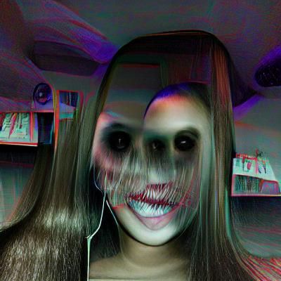 Abstract AI Interpretation of 'Scary'