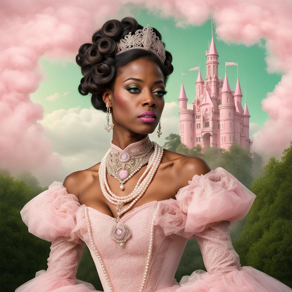 Victorian African American Ivy Princess Portrait