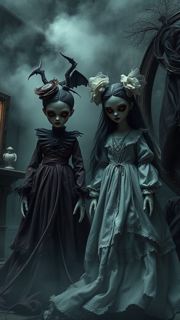 Gothic Dolls in Dark Realism
