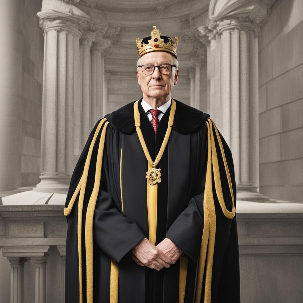 Crown Court Judge in Ceremonial Robes