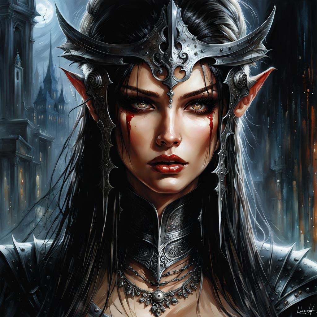 Zombie Portrait in Hyperrealistic Dark Fantasy Style