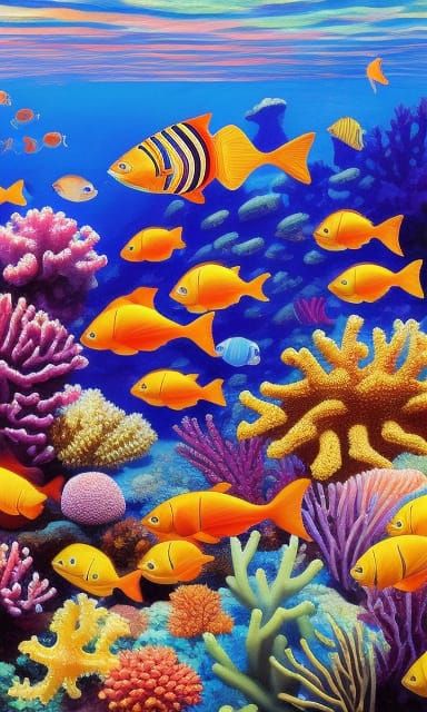 Coral Reef Traffic Jam