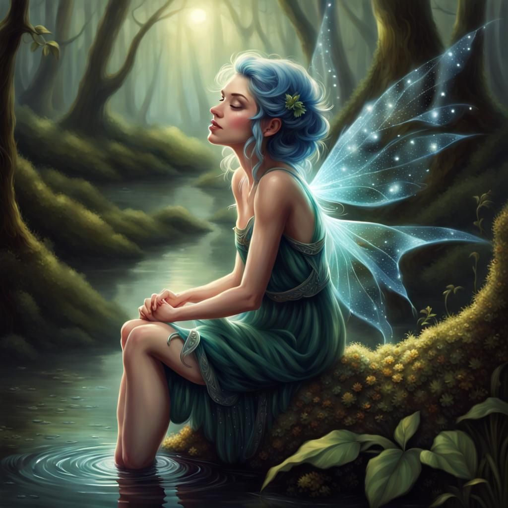 Enchanting Sprite Beckons with a Sweet Smile