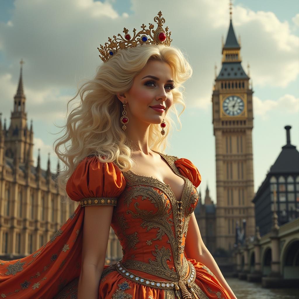 Queen Dolly in London: A Pre-Raphaelite Portrait