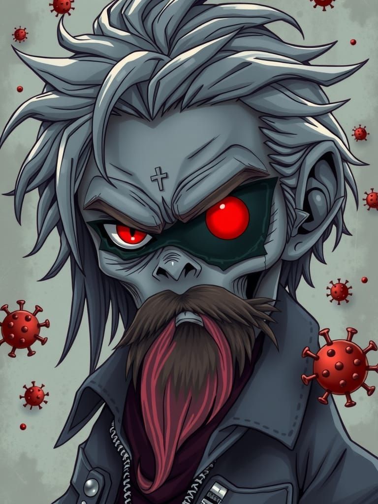 Chibi Voodoo Doctor Infected with Virus