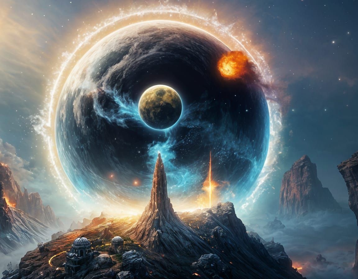 Ethereal Circle of Balance in the Cosmos