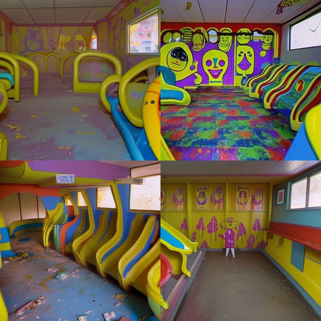 Creepy 1970s Play Place: Nostalgic Liminal Space