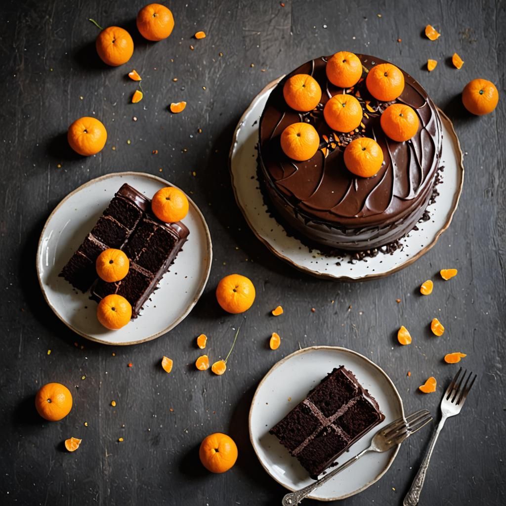 Chocolate Clementine Birthday Cake: Festive Treat