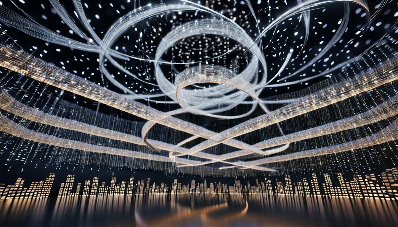 Hypermodernist Mathematical Equations in Luminous Space