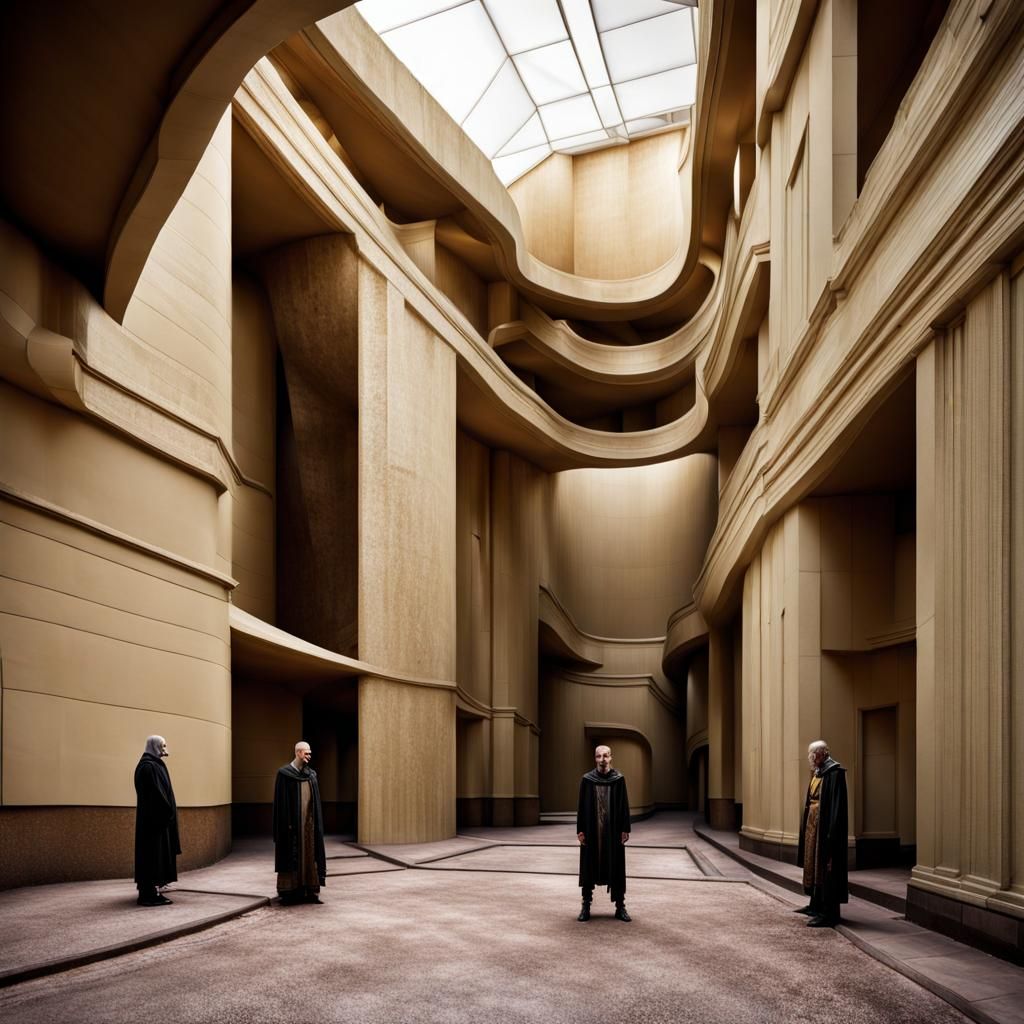 Extravagant Alien Characters in Bizarre Cosmic Setting