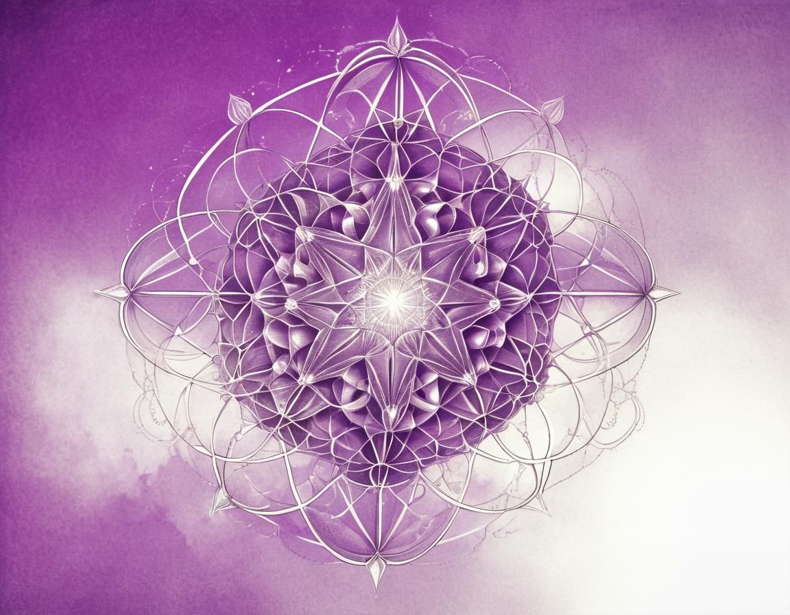 Metatron's Cube: Sacred Geometry Illustration