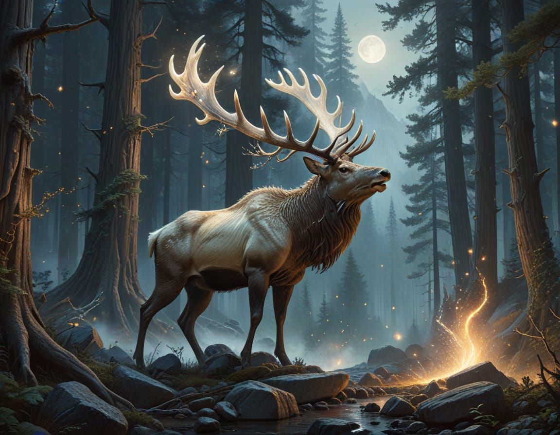 Mystical Guardian of the Redwood Forest