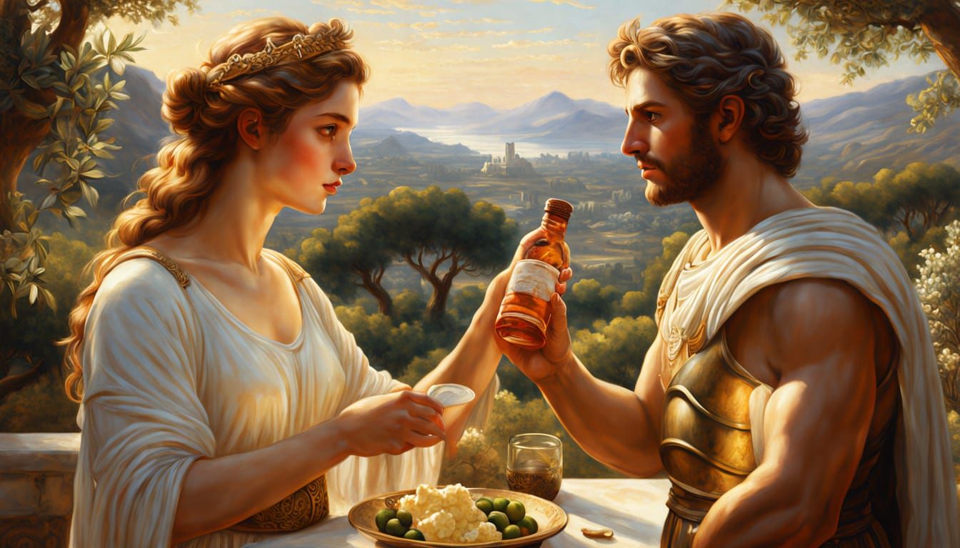 Calypso Seduces Odysseus.