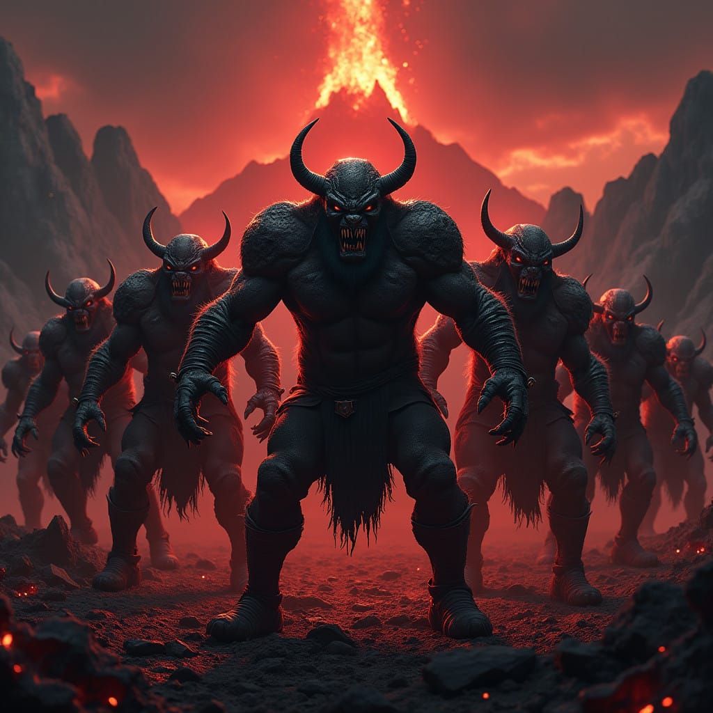 Dark Fantasy Football Team Logo: Mordor Marauders in Grim Bl...