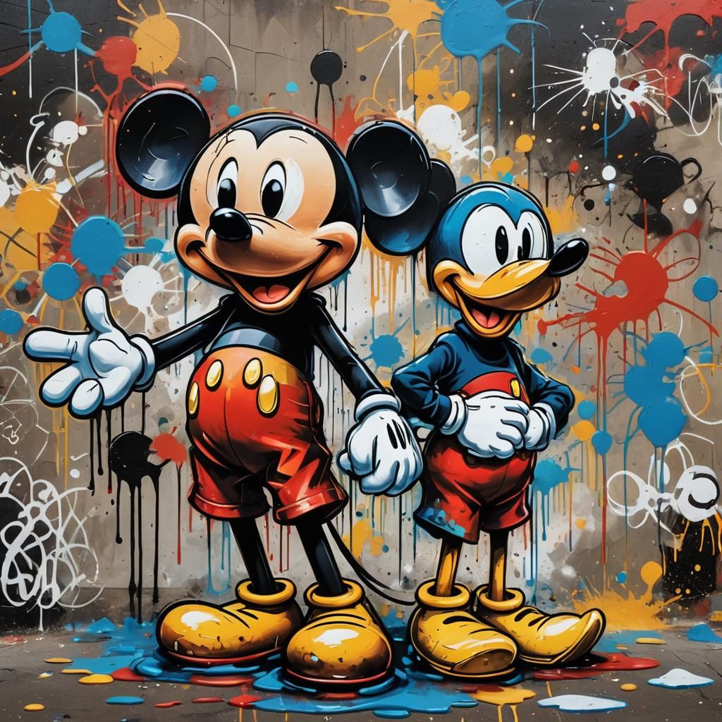 Mickey and Donald: Graffiti Art in Street Style