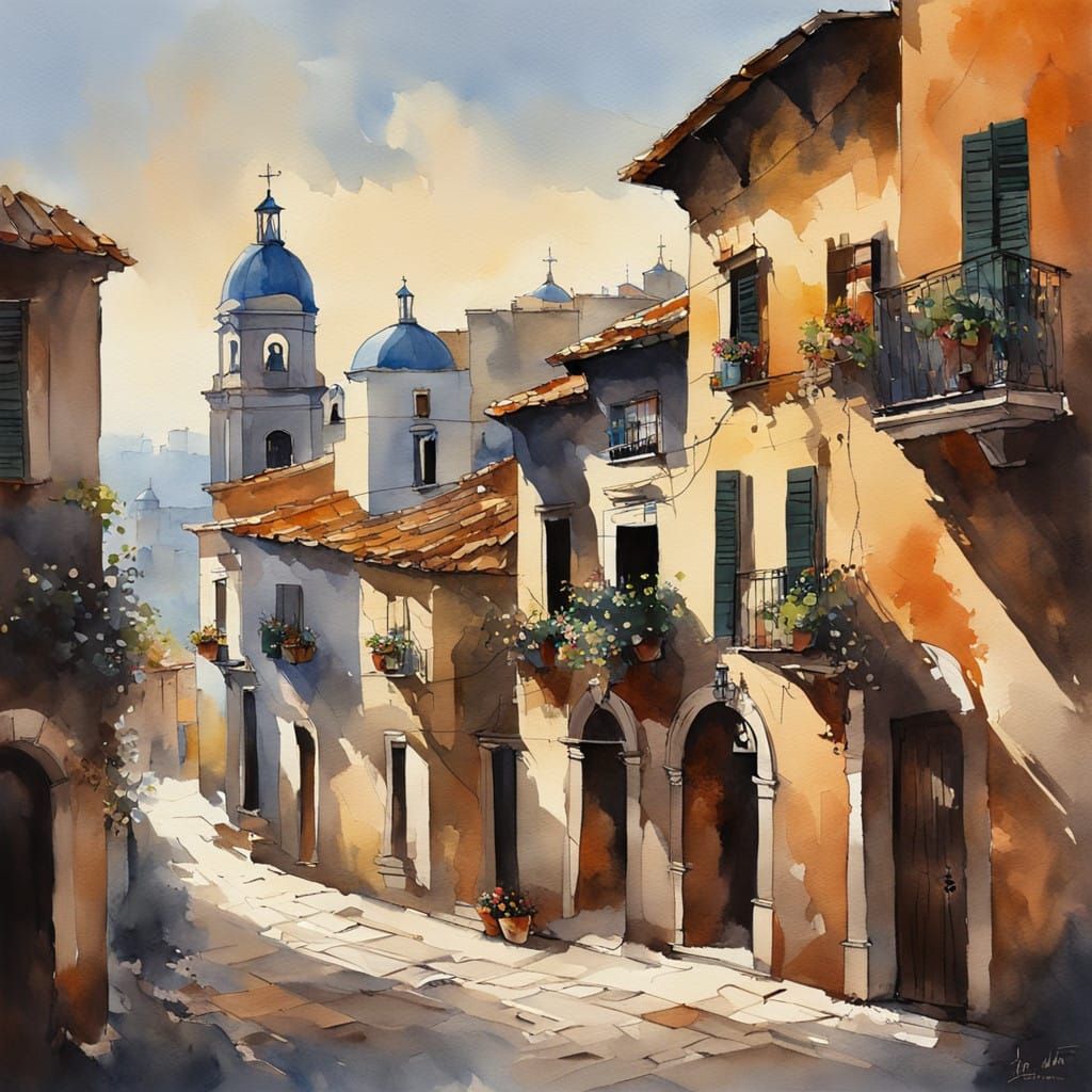 A small Spanish town